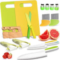 17 Pcs Montessori Kitchen Tools for Toddlers Kids Kitchen Tools Real Toddler Safe Kids Knife Set