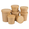 1150ml Hot Soup Paper Cup Bowl Food Cup Disposable Paper Bowl with Logo Custom Noodle Bowl Takeaway