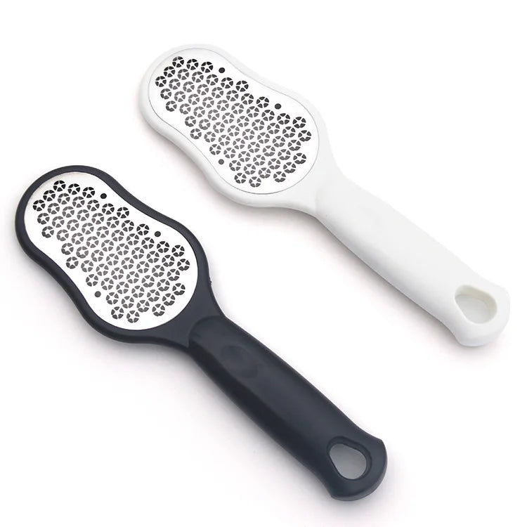 BIN Factory Pedicure Tool Stainless Steel Foot File Scraper Callus Remover Foot Files with Catcher Foot Grinding Artifact