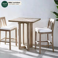 Hot Selling Outdoor Teak Bar Stool Restaurant Bar Kitchen Wooden Stool Villa Garden Terrace Tables and Chairs