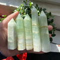 Kindfull High Quality  Healing Crystal Caribbean Calcite Tower  Caribbean Calcite  Point for Energy _XCG