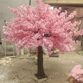 SZ04211 Indoor Outdoor Wedding Decor Pink White Artificial Sakura Flower Tree Cherry Blossom Tree Table Centerpiece Flower Tree