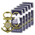 Creative Rudder Anchor Shaped Metal Beer Bottle Opener Wedding Seaside Party Souvenirs Exquisite Wedding Return Gifts Set