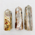 Wholesale Natural Healing Crystal Point Wand Mexico Crazy Lace Agate Tower for Decoration