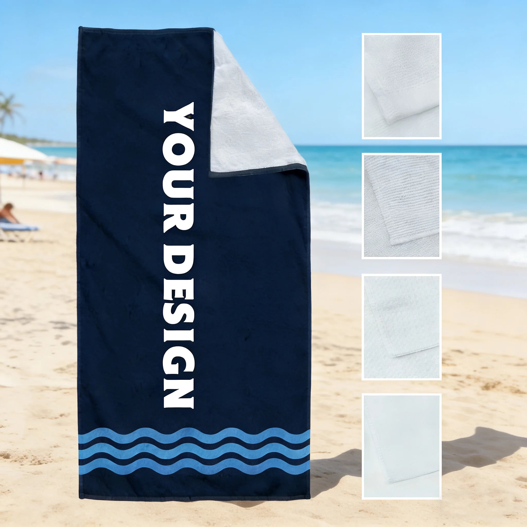 Factory Summer Large Oversized Beachtowel High Quality Custom Print Microfiber Sand Free Beach Towel