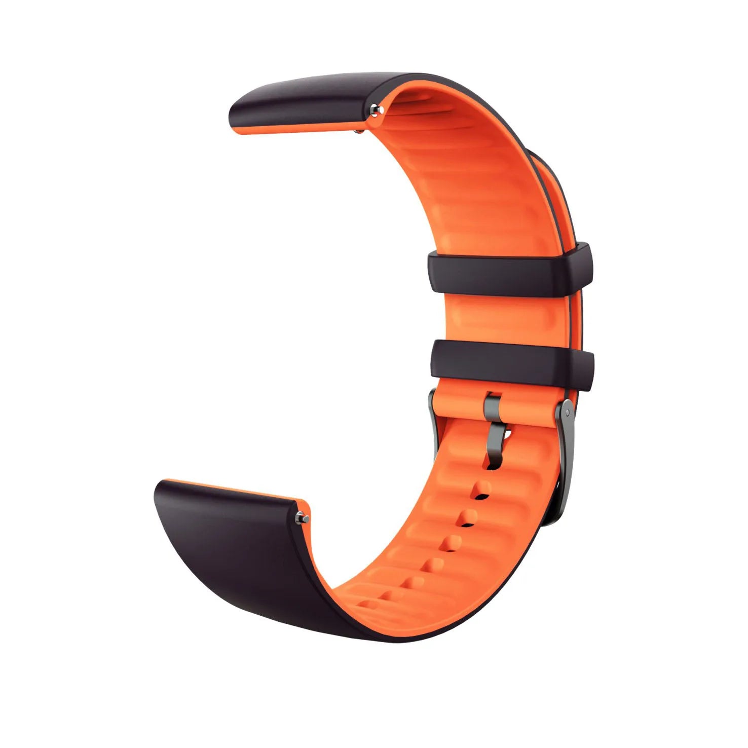 Luxury Double Color Universal Silicone Watch Band Quick Release Strap 20mm 22mm Fits for S3 GTS GTR 123 Classic GT Series