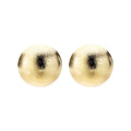 Frosted Ball Earrings Women Gold Plate Fashion Design Minimalistic Needle Stud Jewelry Religious Anniversary