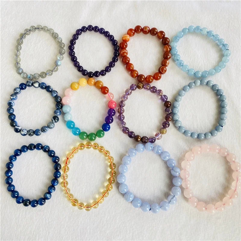 Hot Selling Crystal Bracelets Healing Natural Stone Natural Stone Bead Bracelet for Men and Women