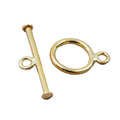 Pure Real Au750 18k Gold Metal Jewelry Findings OT Style Metal Buckle Bracelet & Necklace with Pearl Chain Connecting Clasp