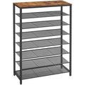 8 Tier Shoe Rack 30 Pair Tier Free Standing Space Saving Storage Organizer