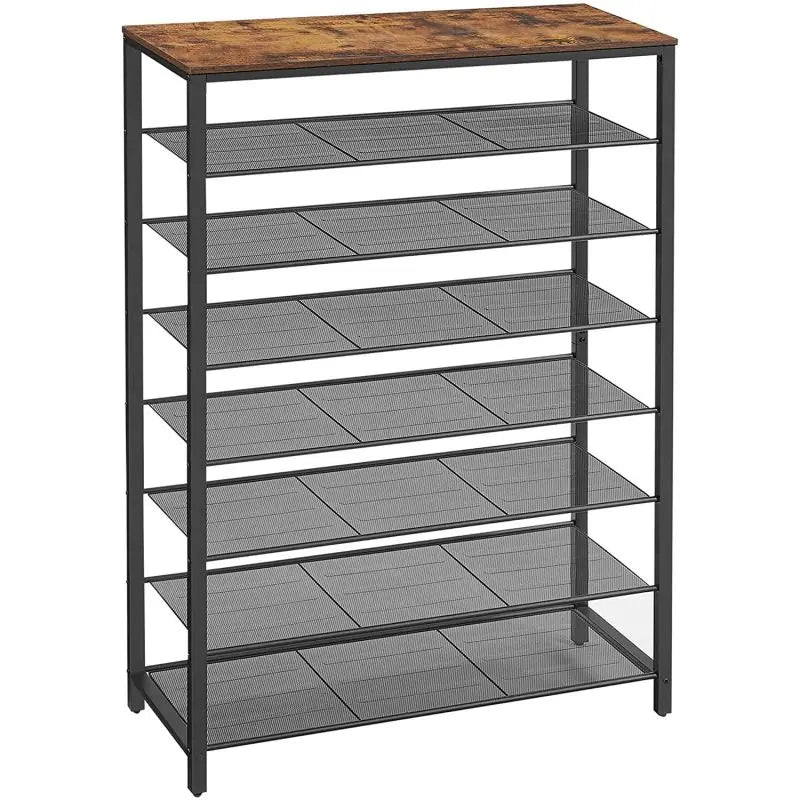 8 Tier Shoe Rack 30 Pair Tier Free Standing Space Saving Storage Organizer