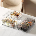 OWNSWING Multi Grid Snack Box with Lid Snack Box with Compartments for Travel Divided Serving Relish Bowls for Snacks