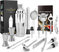 Wuyi Camol Factory 17-Piece  Cocktail Shaker Set Bartender Kit Complete Bar Tool Set | Stainless Steel Barware Essentials