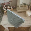 Customized Cotton Zipper Makeup Bag Gauze Zipper Packing Case  Pouch With Lining