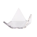 Wholesale Modern Clear Transparent Customized Crystal Stand Foldable 2mm Thick Triangle Acrylic Holders for Garment Display Rack