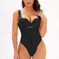 Women Waist Trainer Shapewear Thong Bodysuit Tummy Control Panty Faja Open Underwear Bust Body Shaper
