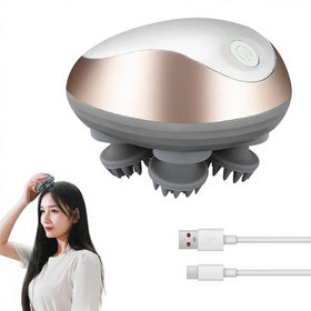 Electric Cordless Hair Scalp Massager Handheld Portable Head Scratcher Massager for Hair Growth Deep Clean and Stress Relax