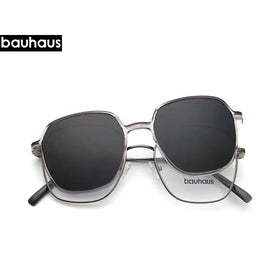 X104 Ready to Ship Bauhaus Promotion Sale Nickle Free Metal Magnetic Clip on Sunglasses