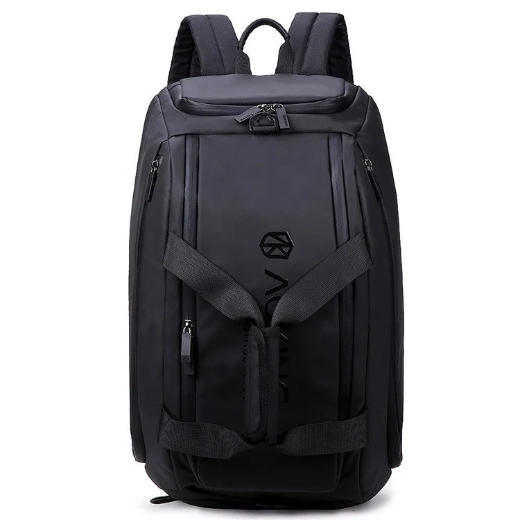 For Durable Custom Logo Waterproof Geometric Polyester Travel Backpack Convertible Large Capacity Unisex Outdoor Fitness
