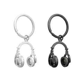 Hot Sales Fashion Music Gift Musical Note Piano Keyring Headphones Violin Key Chain Microphone Guitar Keychain