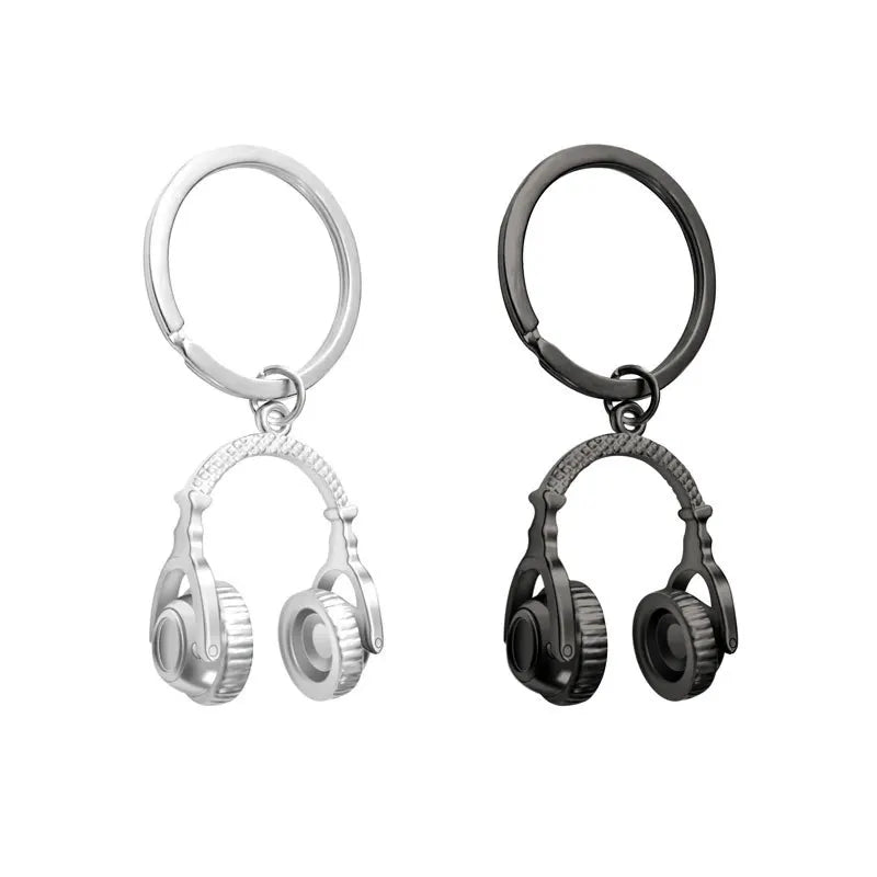 Hot Sales Fashion Music Gift Musical Note Piano Keyring Headphones Violin Key Chain Microphone Guitar Keychain