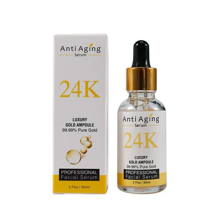Wholesale Skin Firming Moisturizing Whitening Skin Care Gold Ampoule Anti Aging 24k Gold Serum