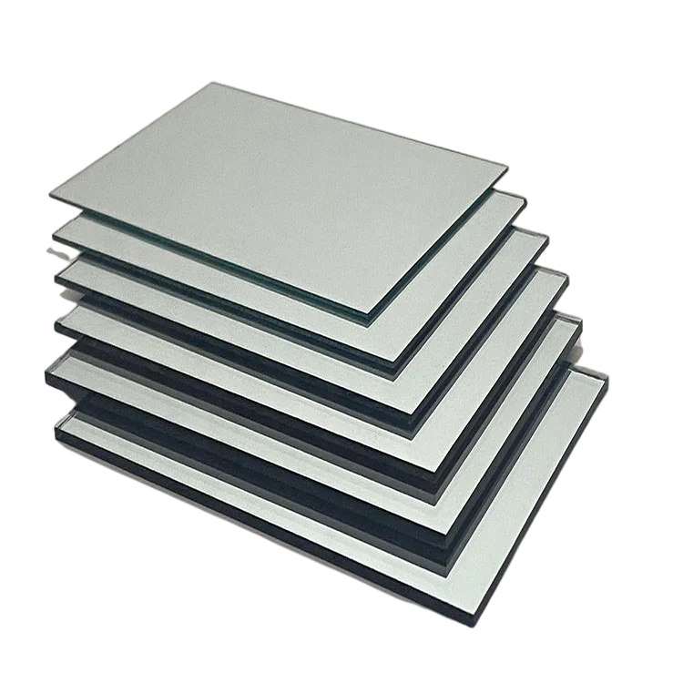 Hot Sale Decorative Custom Aluminum Mirror Sheets Frameless Double Coated Aluminum Coating Mirror Glass