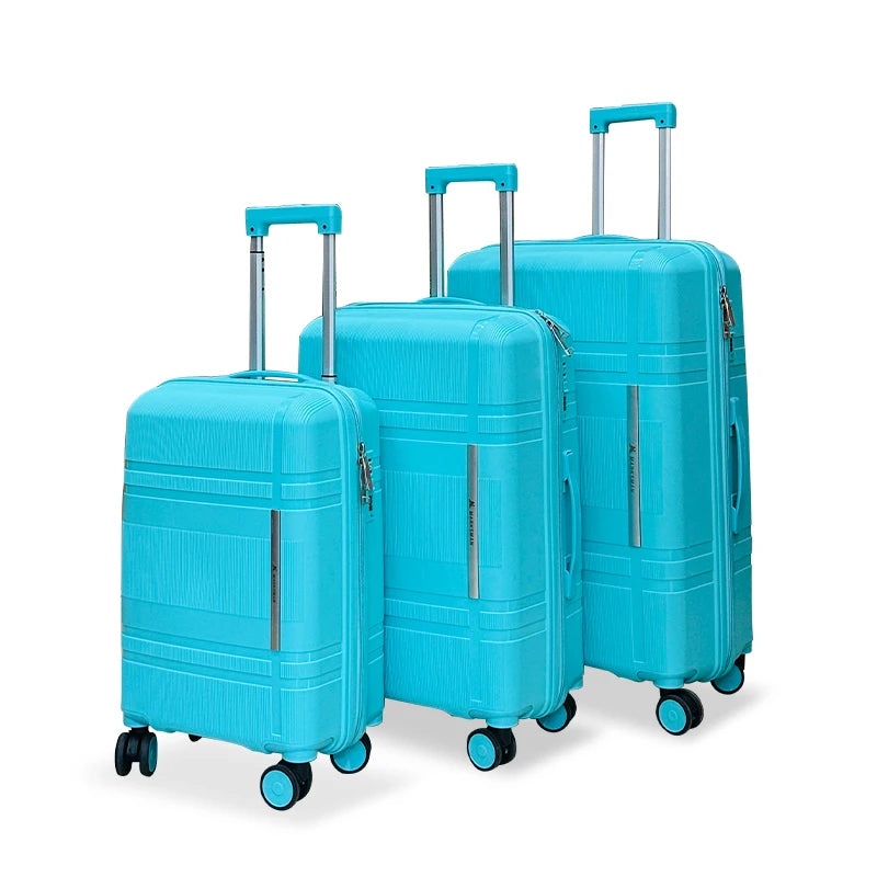 Marksman Popular Unisex PP Luggage Set Hot Wholesale Fashion Suitcase for Long Distance Travel Waterproof with Spinner Caster