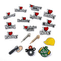 Fashion Enamel Heart Shape Gear Hat New Medical Medicine Brooch Pin Stethoscope