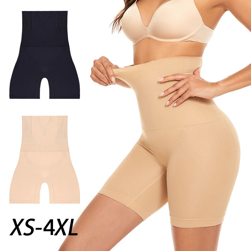 High-waisted Belly Lifting Hips Corset Pants Postpartum Flat Angle One-piece Belly Pants Beauty Leg Tunic Pants Lady