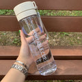 New Products Customized 600ML 800ML Plastic Water Bottle With Rope Portable Outdoor Frosted Bottle Water for Hiking Travel
