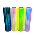 Factory Price Htv Vinyl Iron on Vinilo Textil Holographic Soft Metallic Heat Transfer Tshirt Vinyl Roll for Clothing