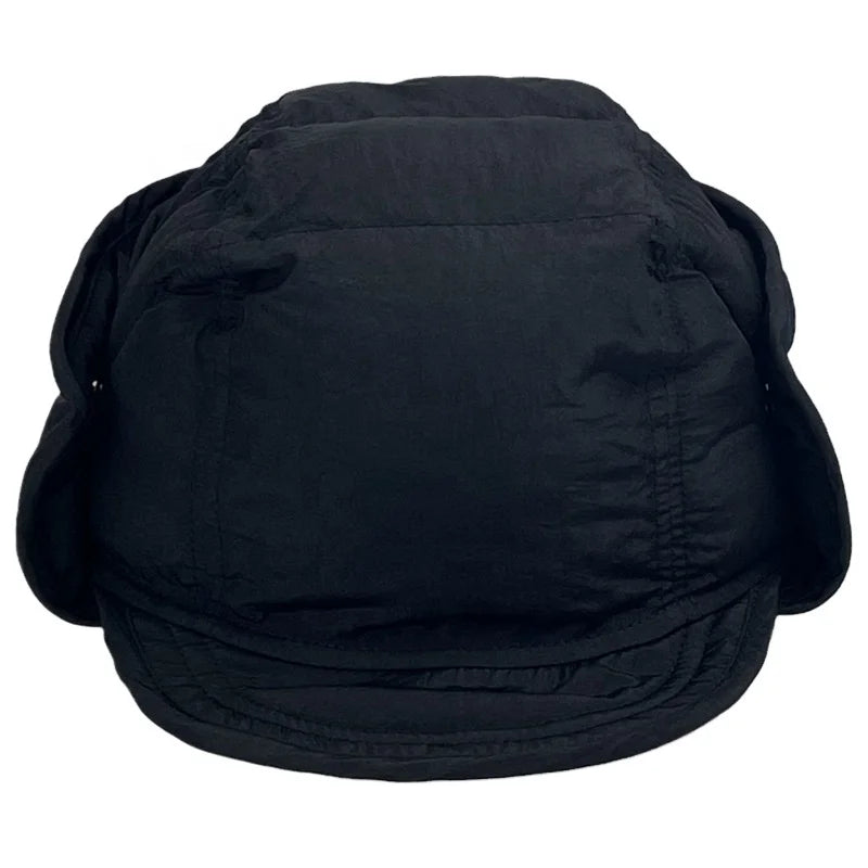 RTS Quilted Winter Trapper Hats Windproof Waterproof Breathable Nylon for Men Women Outdoor Sports Activities Cycling Skiing