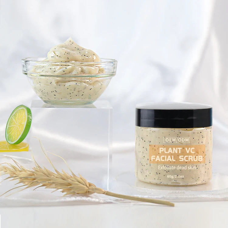 Wholesale Natural Organic Plant VC Facial Bodyscrub Deep Cleaning Exfoliating Moisturizing Face Body Scrub