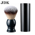 JDK Promotion Private Label Wholesale Resin Acrylic Vegan Synthetic Men's Cleaning Shave Neck Barber Shaving Brush Black