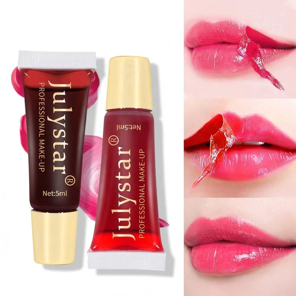 Wholesale Julystar Matte Tear-off Lip Gloss Long Lasting Nonstick Cup Magic Liquid Lip Stick Finish Lip Tint