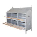 New 12-Hole Galvanized Steel Chicken Egg Laying Nesting Nest Box Poultry Equipment Hot-Galvanized Sheet Chicken Nesting Box