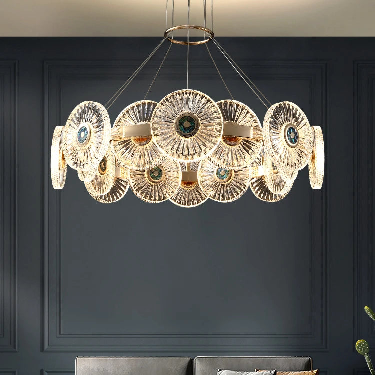 Lobby Living Room Decor Italian Design Modern Gold Pendant Light Contemporary Nordic Luxury K9 Crystal Chandelier
