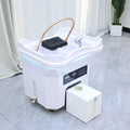 Japanese Portable Head Spa Basin No Plumbing Sink Water Therapy Thai Massage Shampoo Bed With Steam Hair Washing Barber Shops