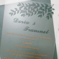 Wholesale Custom Printing Party Passport Carte Designs Invitation Acrylic Quinceanera Mariage Invitations
