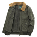 Streetwear Mens Warm Jacket Coat Winter Cargo Fleece Bomber Mens Pilot Jacket