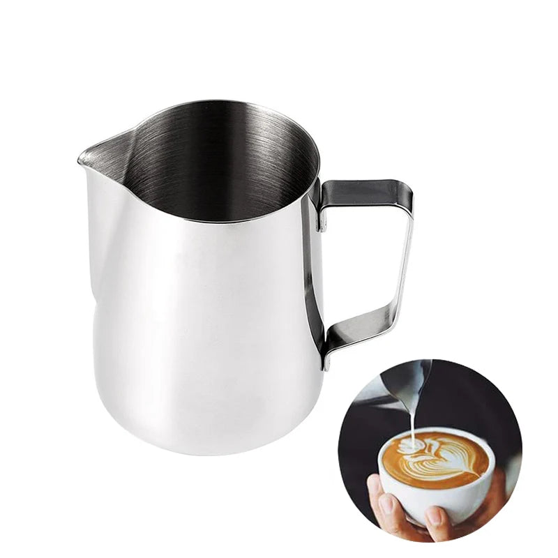 12 OZ(350ml)  20 OZ(600ml)  Metal Coffee Espresso Milk Frothing Pitcher Stainless Steel Milk Jug