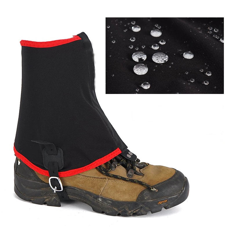 Adjustable Strap Running Gaiter Waterproof High Resilience Nylon Gaiter Cycling Climbing Hiking Gaiters for Trail Running