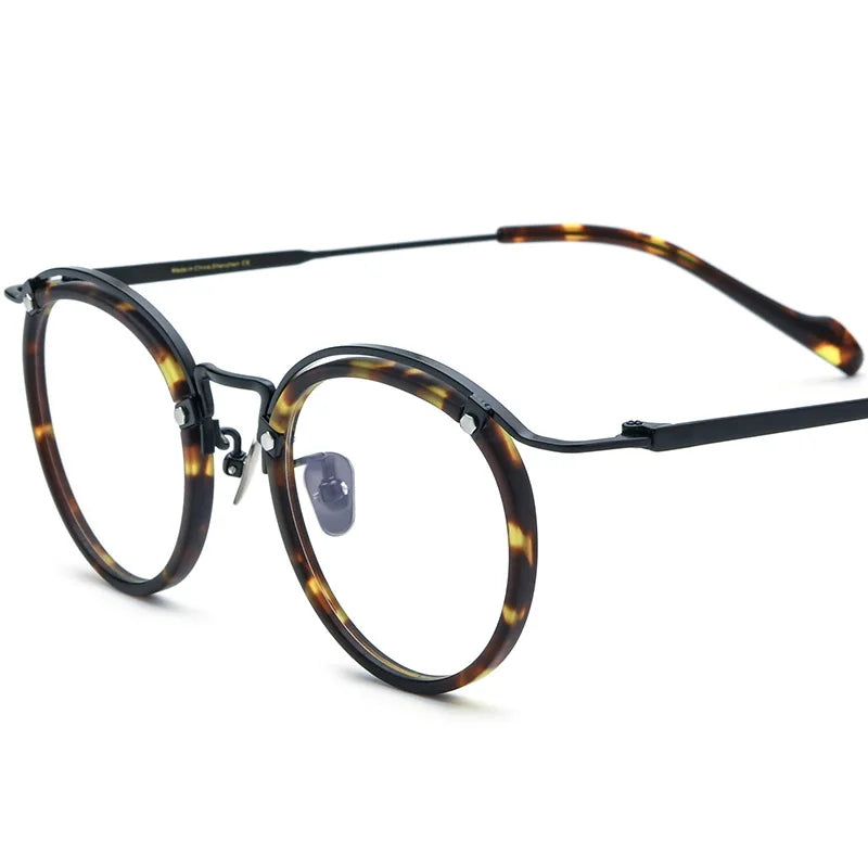 YTSBLBYY0036 2023 Acetate Eyewear Matching Pure Titanium Italy Design Glasses Frame Gafas De Mujer  Optical Glasses Frame