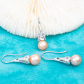 S030051 DIY 7-8mm Natural Freshwater Pearl Jewelry Set 925 Sterling Silver Engagement Jewelry Necklace for Women