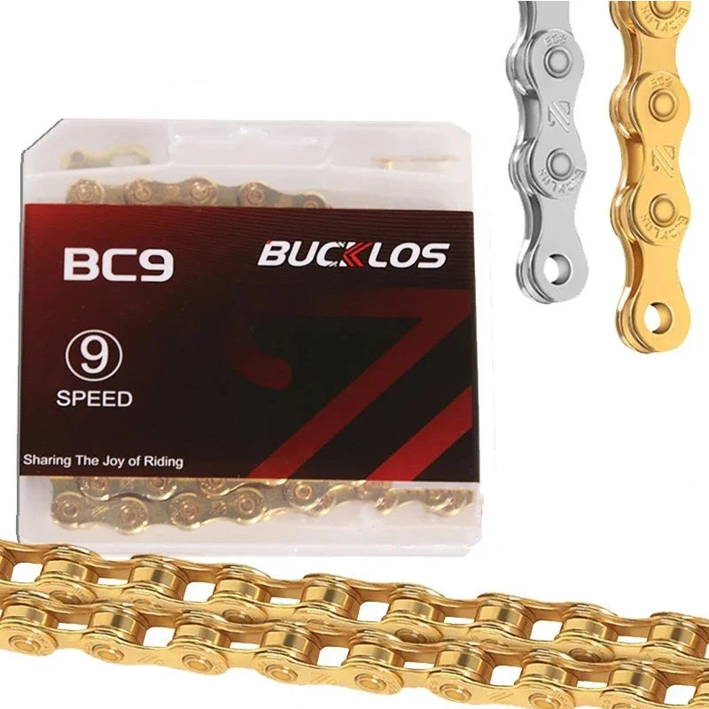 OEM/ODM BUCKLOS  X8 X9 X10 X11 Speed 116/118 Links MTB Mountain Road Bike Chain Cycling Bicycle Parts Chains