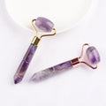 HZ Fast to Ship Vibrating for Guasha Board Skin Care Set Natural Amethyst Ball Face Jade Roller