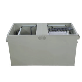 QihangRAS YCM-04 27m3/H UV Lamp Koi Pond Drum Filter with Dual 60W UV Lamps 110V/220V for 16000 Gallon Fish Pond System