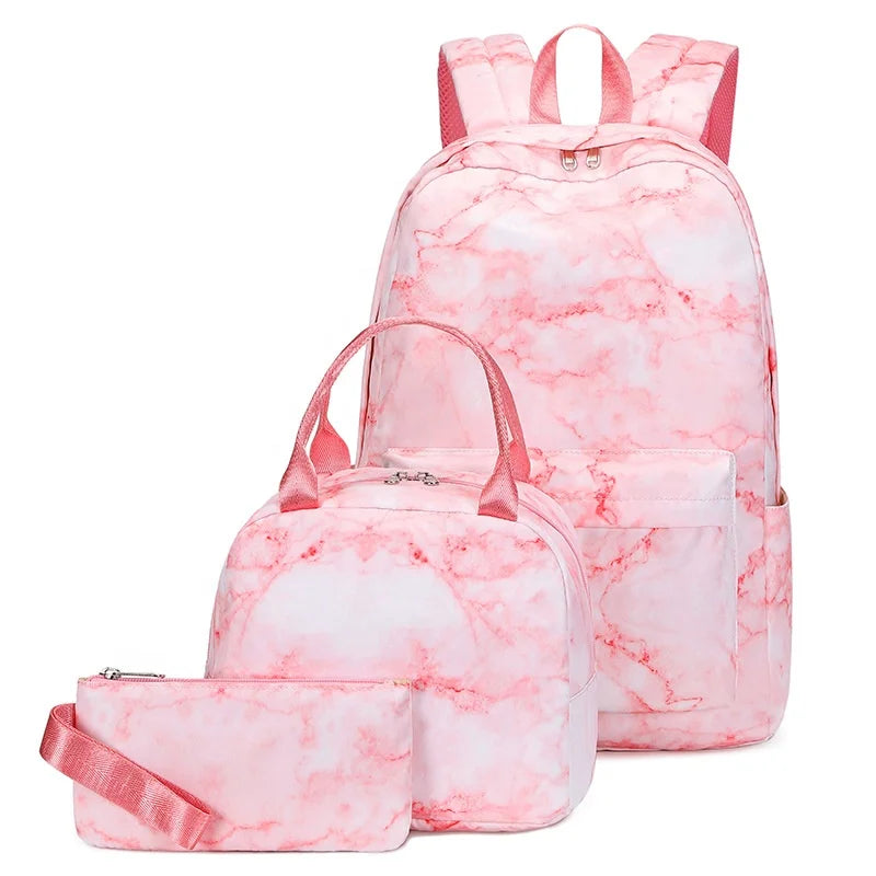 Girls School Bags Children School Book Backpack to School Bag Set 2025 Insulated Lunch Bag for Kids Bookbags