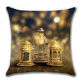 Light Moon Square Pillow Cases Linen Cushion Case for Couch Sofa Living Room Home Decor Gold Ramadan Eid Throw Pillow Covers